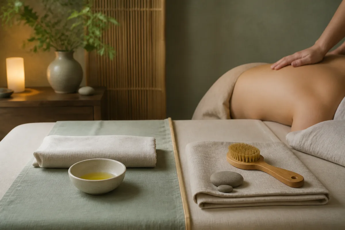 Massage à l'huile ou à sec : les différences